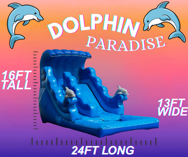 16ft Dolphin Paradise waterslide